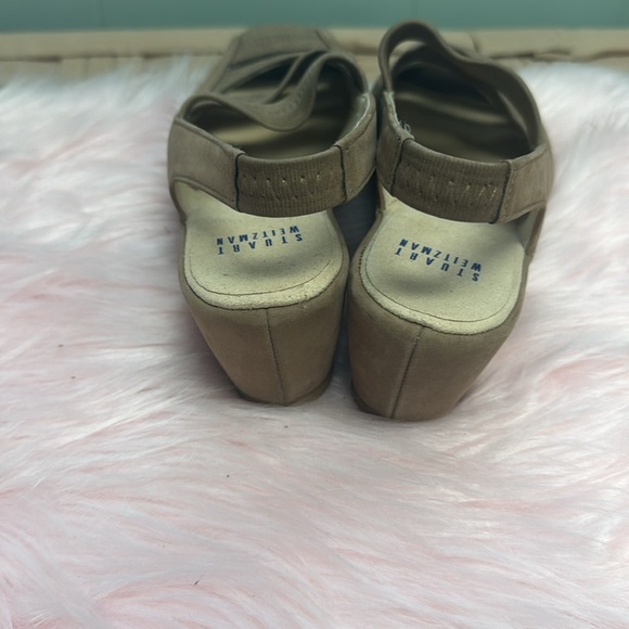 Stuart Weitzman Women's Khaki comfortable wedges - Picture 3 of 4